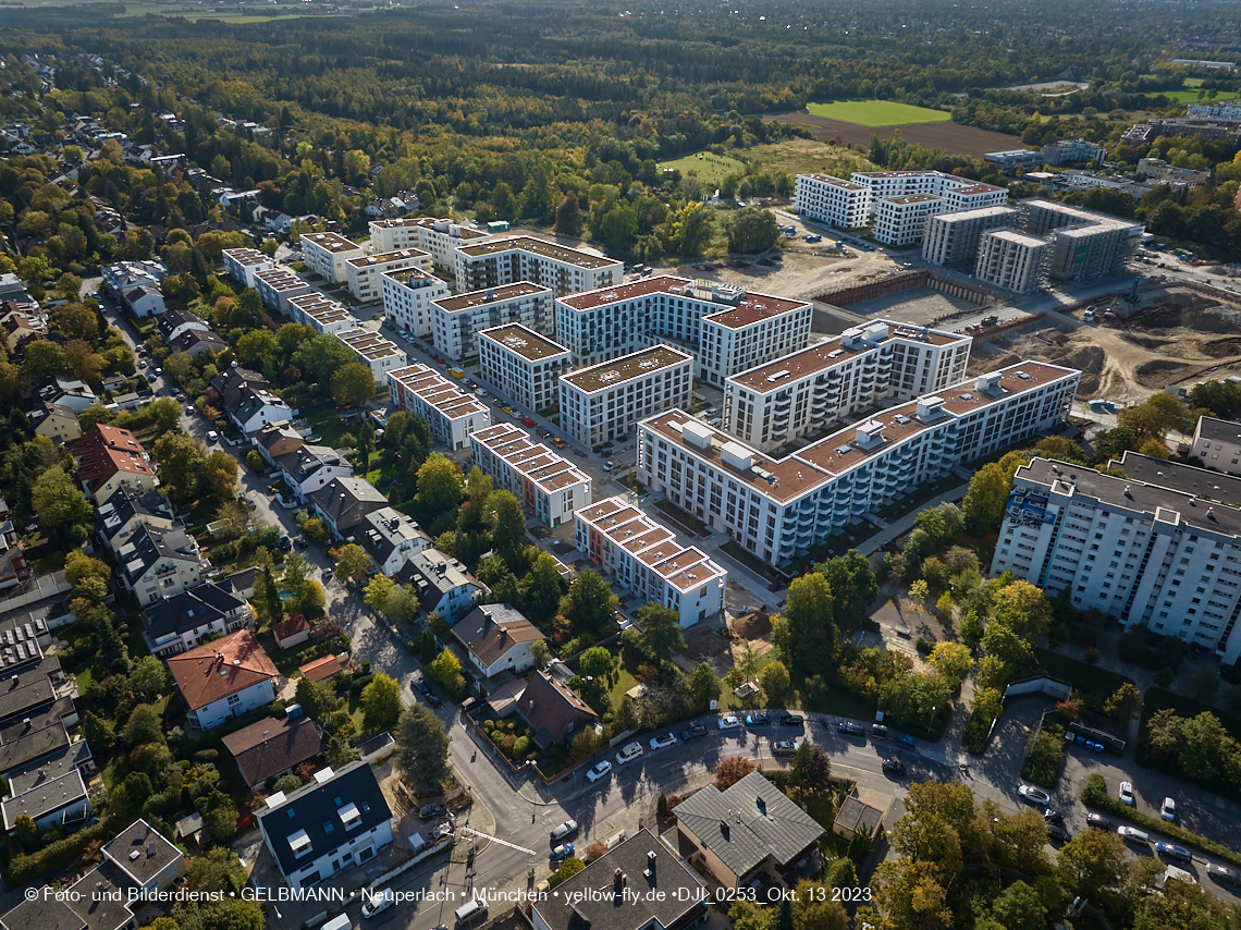 13.10.2023 - DEMOS-Baustelle Alexisquartier udn Pandion Verde in Neuperlach