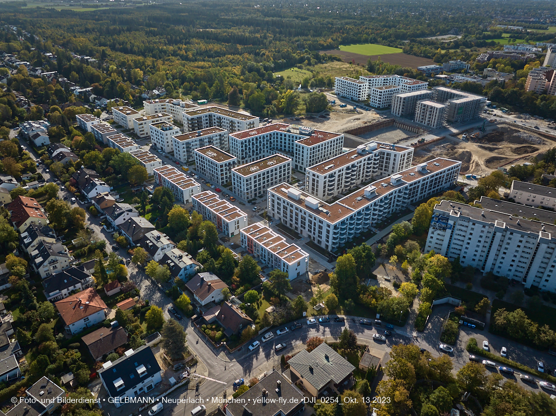 13.10.2023 - DEMOS-Baustelle Alexisquartier udn Pandion Verde in Neuperlach