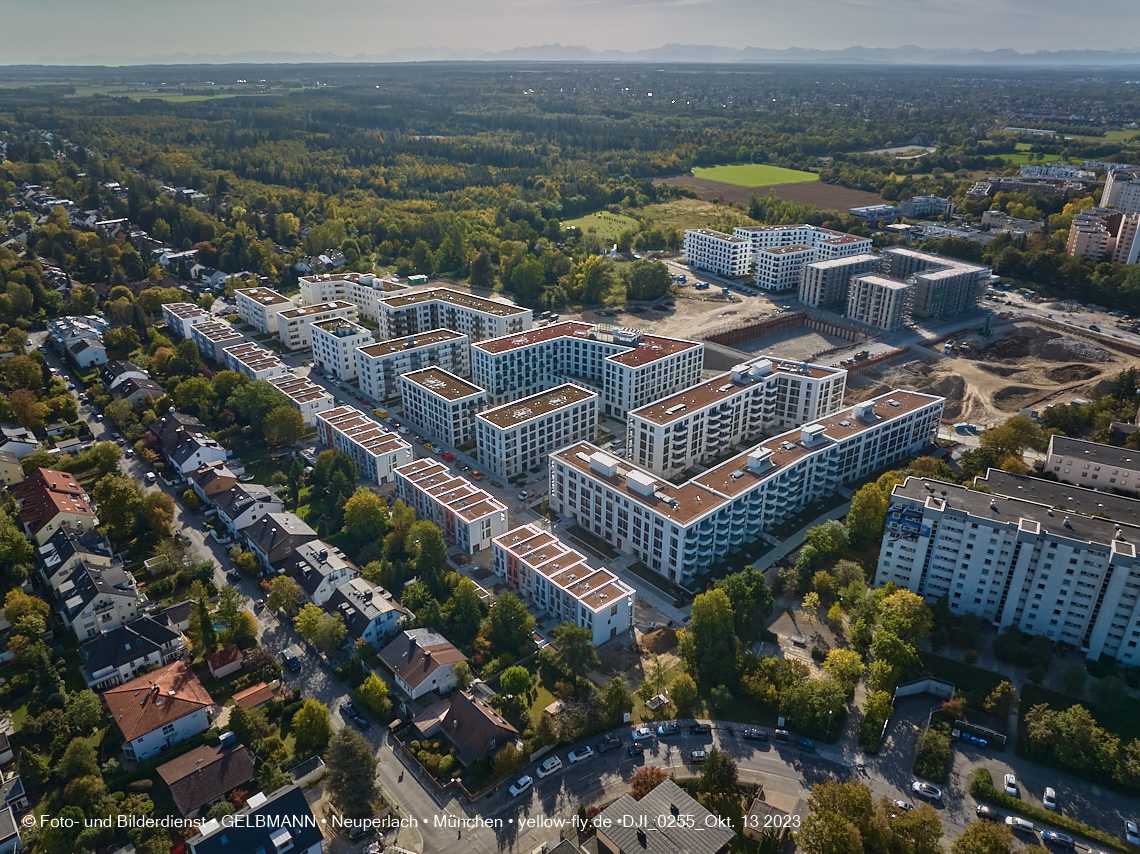 13.10.2023 - DEMOS-Baustelle Alexisquartier udn Pandion Verde in Neuperlach