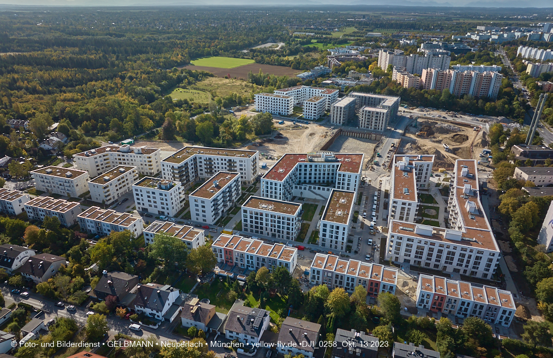 13.10.2023 - DEMOS-Baustelle Alexisquartier udn Pandion Verde in Neuperlach