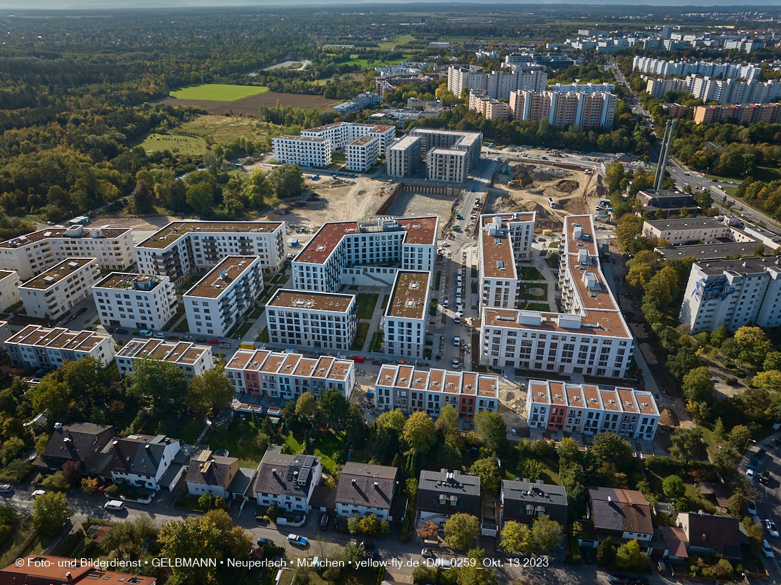 13.10.2023 - DEMOS-Baustelle Alexisquartier udn Pandion Verde in Neuperlach