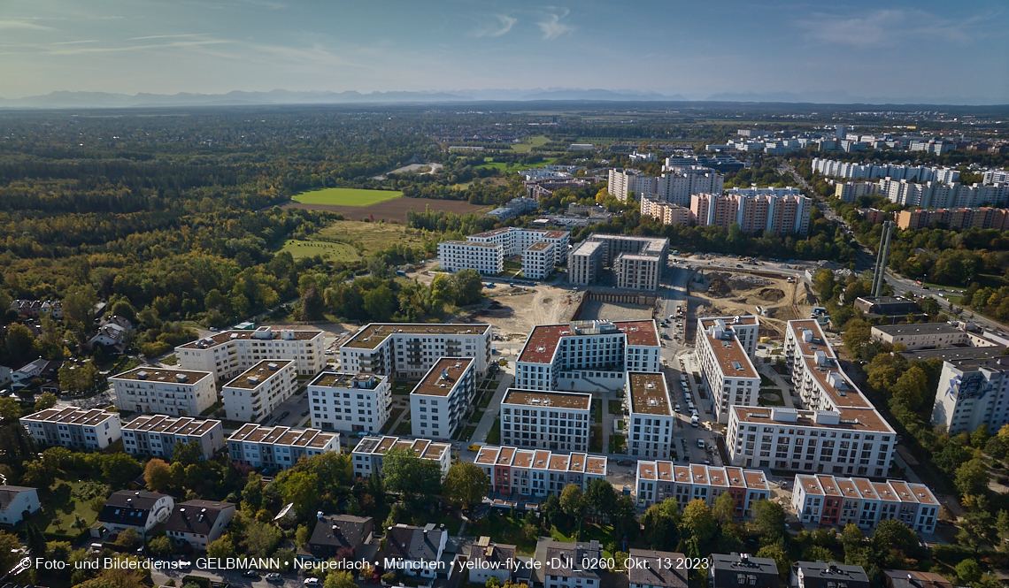 13.10.2023 - DEMOS-Baustelle Alexisquartier udn Pandion Verde in Neuperlach