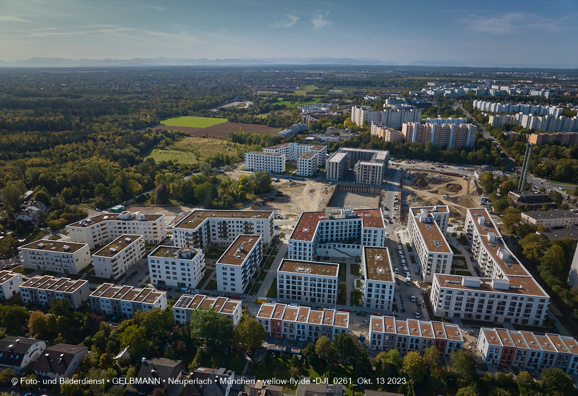 13.10.2023 - DEMOS-Baustelle Alexisquartier udn Pandion Verde in Neuperlach