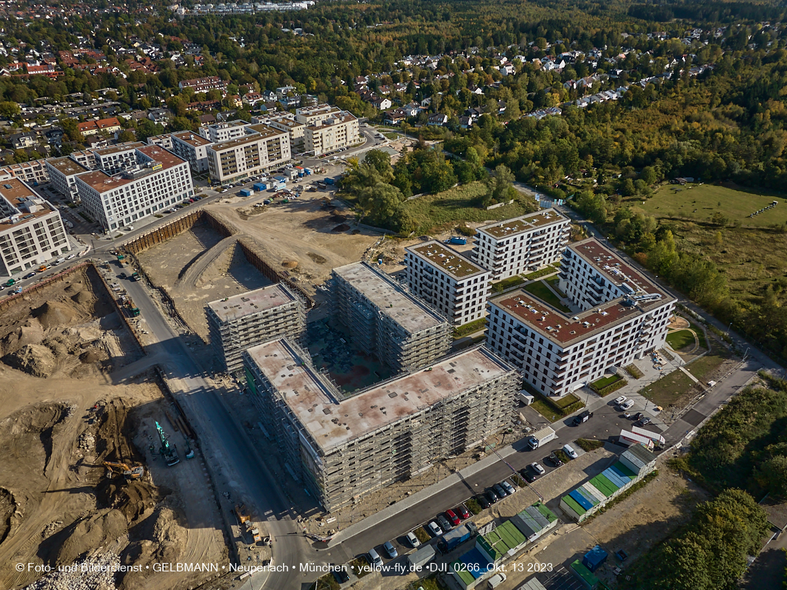 13.10.2023 - DEMOS-Baustelle Alexisquartier udn Pandion Verde in Neuperlach