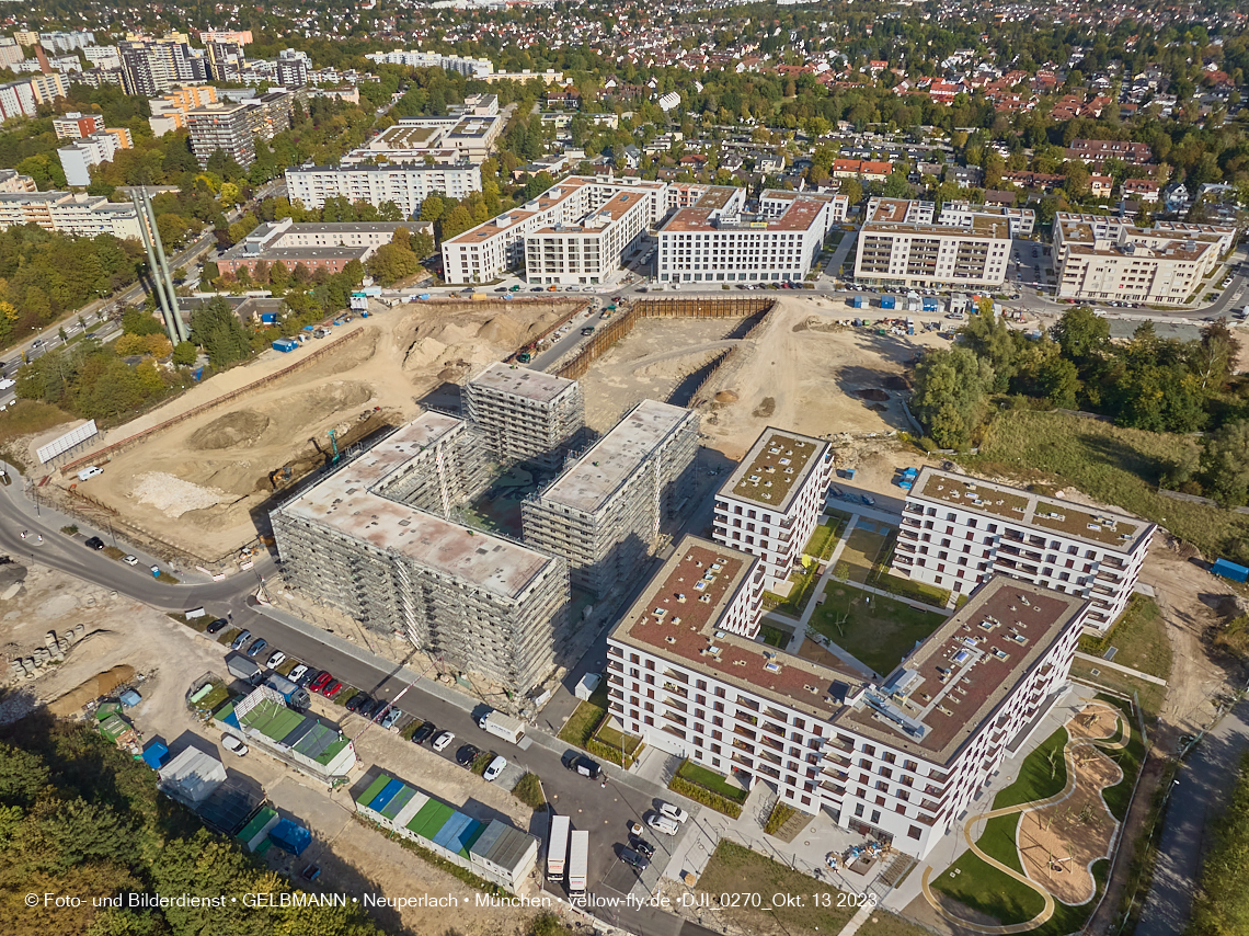 13.10.2023 - DEMOS-Baustelle Alexisquartier udn Pandion Verde in Neuperlach