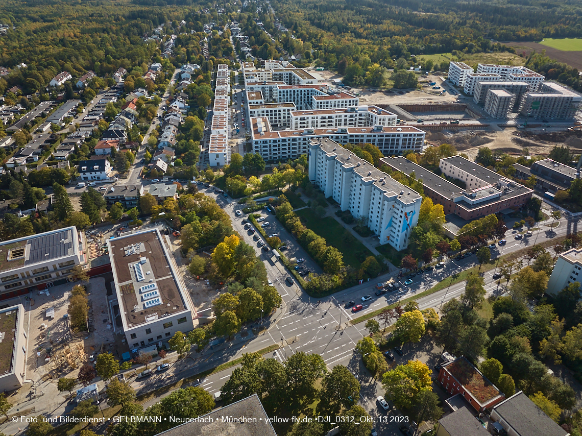 13.10.2023 - DEMOS-Baustelle Alexisquartier udn Pandion Verde in Neuperlach