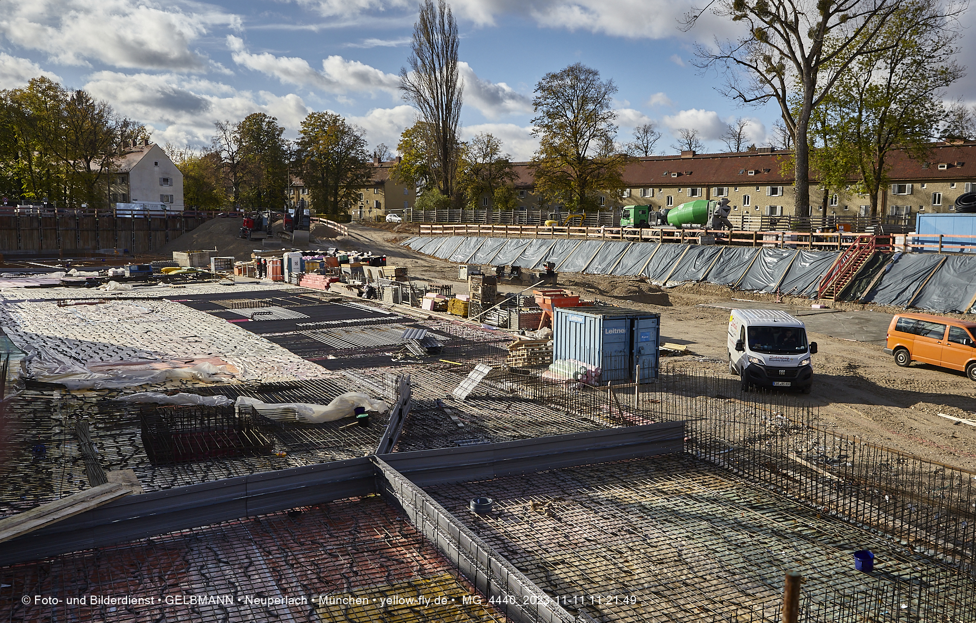 11.11.2023 - Baustelle Maikäfersiedlung in Berg am Laim und Neuperlach