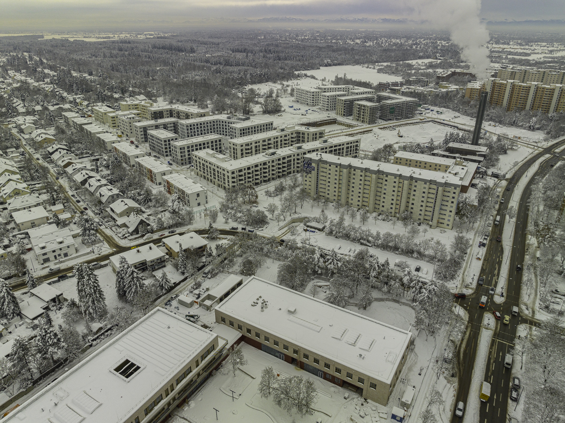 04.12.2021 - Alexisquartier die DEMOS-Baustelle am Karl-Marx-Ring in Neuperlach