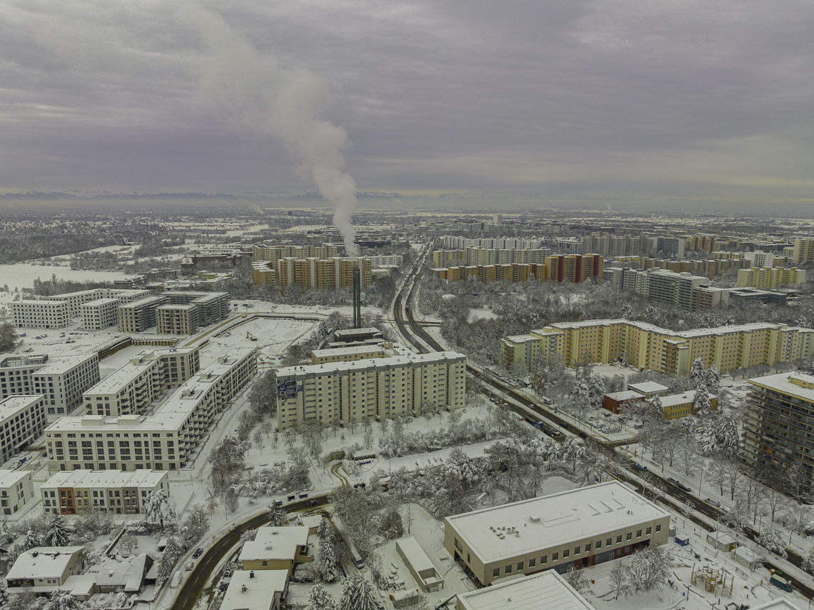 04.12.2021 - Alexisquartier die DEMOS-Baustelle am Karl-Marx-Ring in Neuperlach