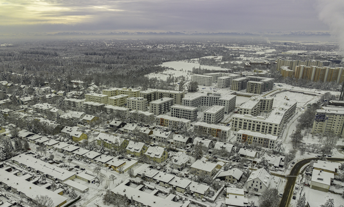 04.12.2021 - Alexisquartier die DEMOS-Baustelle am Karl-Marx-Ring in Neuperlach