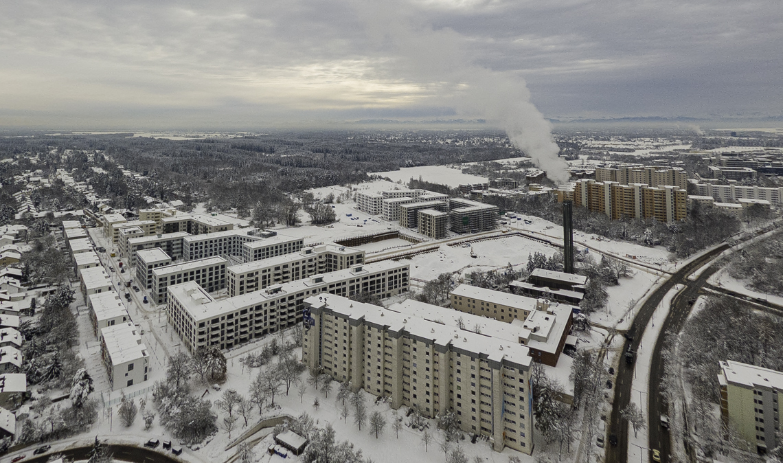 04.12.2021 - Alexisquartier die DEMOS-Baustelle am Karl-Marx-Ring in Neuperlach