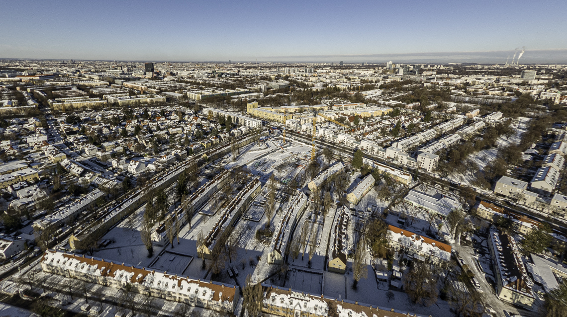 06.12.2021 - Baustelle Maikäfersiedlung in Berg-am-Laim und Neuperlach