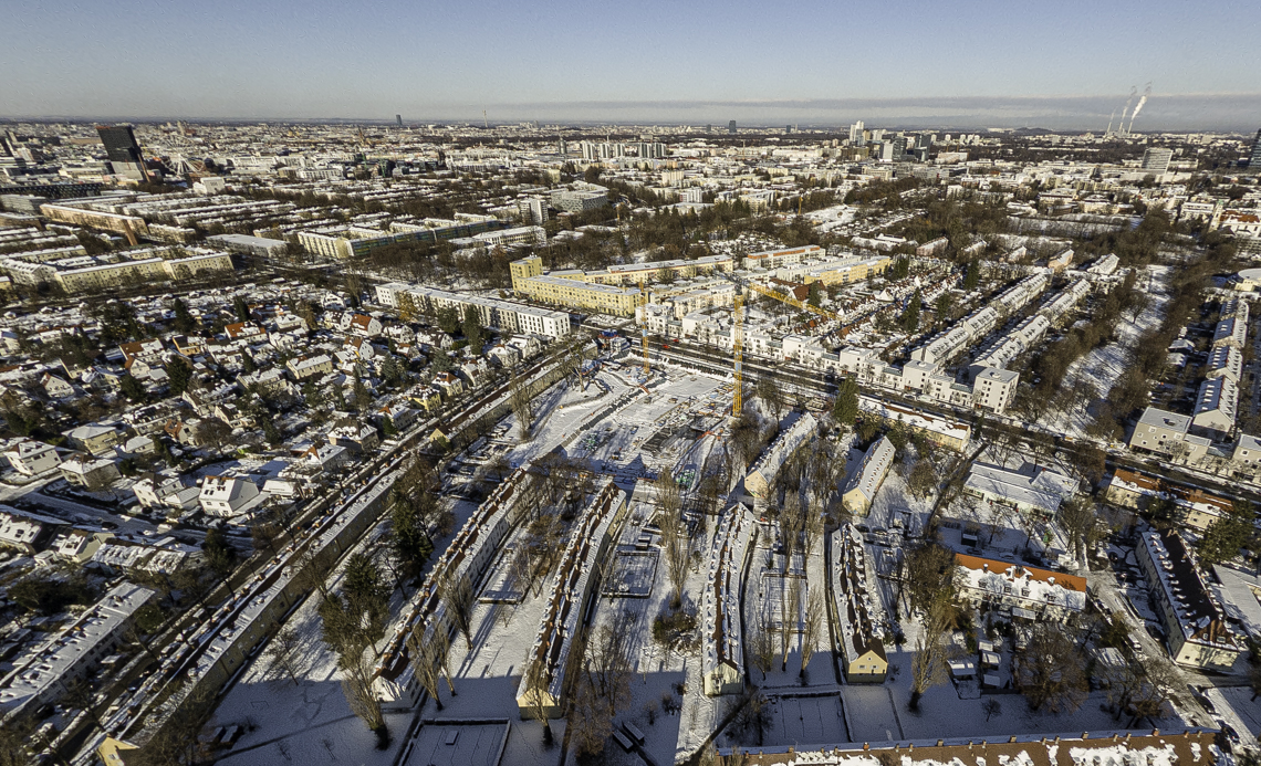 06.12.2021 - Baustelle Maikäfersiedlung in Berg-am-Laim und Neuperlach