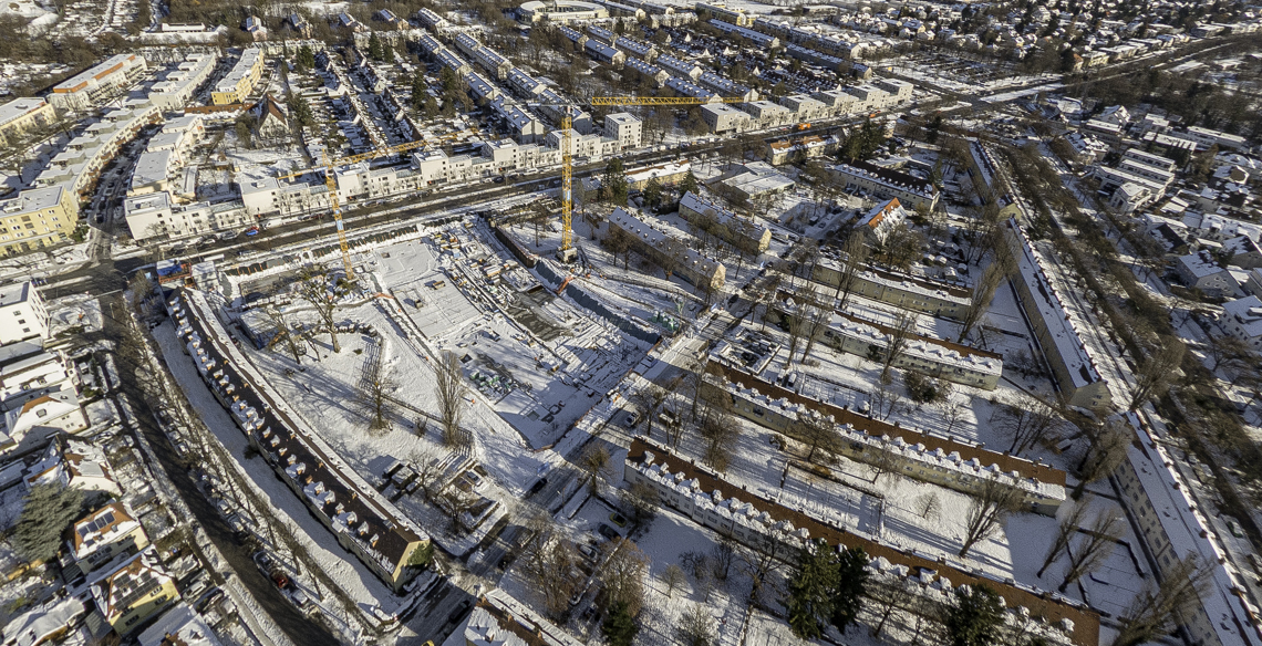 06.12.2021 - Baustelle Maikäfersiedlung in Berg-am-Laim und Neuperlach