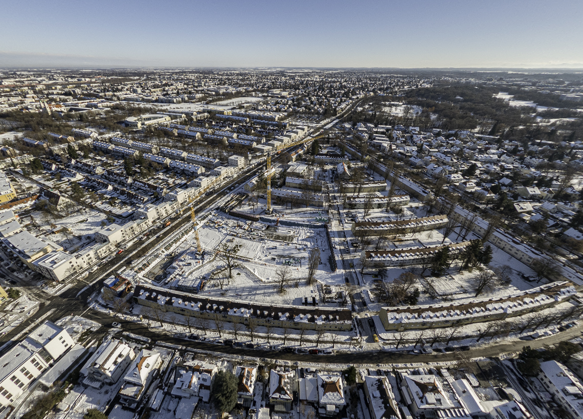 06.12.2021 - Baustelle Maikäfersiedlung in Berg-am-Laim und Neuperlach