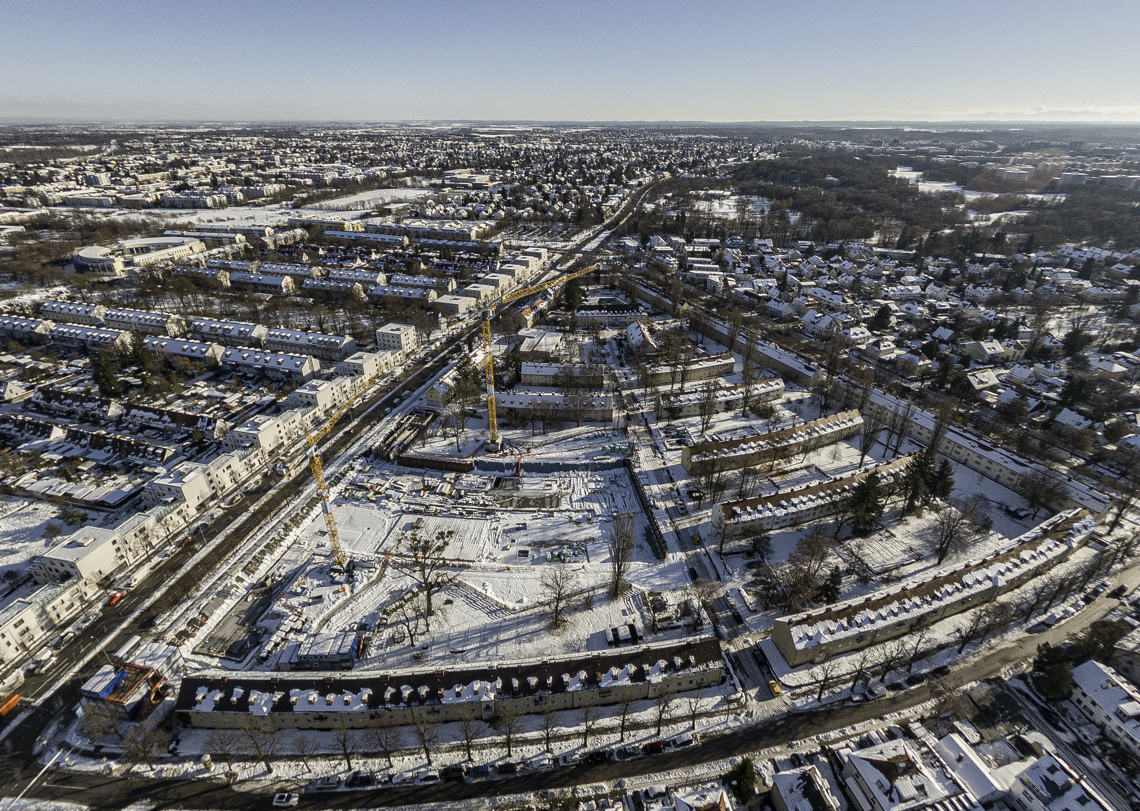 06.12.2021 - Baustelle Maikäfersiedlung in Berg-am-Laim und Neuperlach