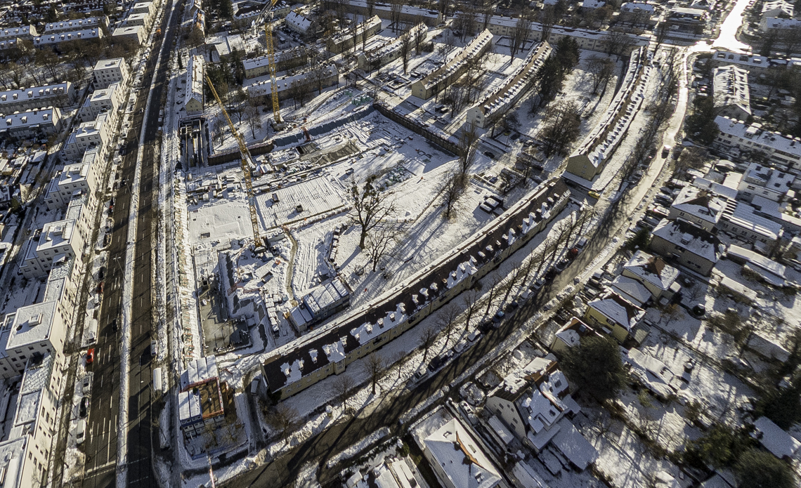 06.12.2021 - Baustelle Maikäfersiedlung in Berg-am-Laim und Neuperlach