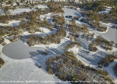 07.12.2023 - Ostpark mit Schnee und Eis in Berg am Laim