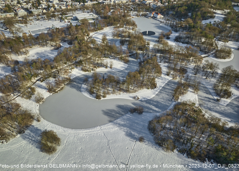 07.12.2023 - Ostpark mit Schnee und Eis in Berg am Laim
