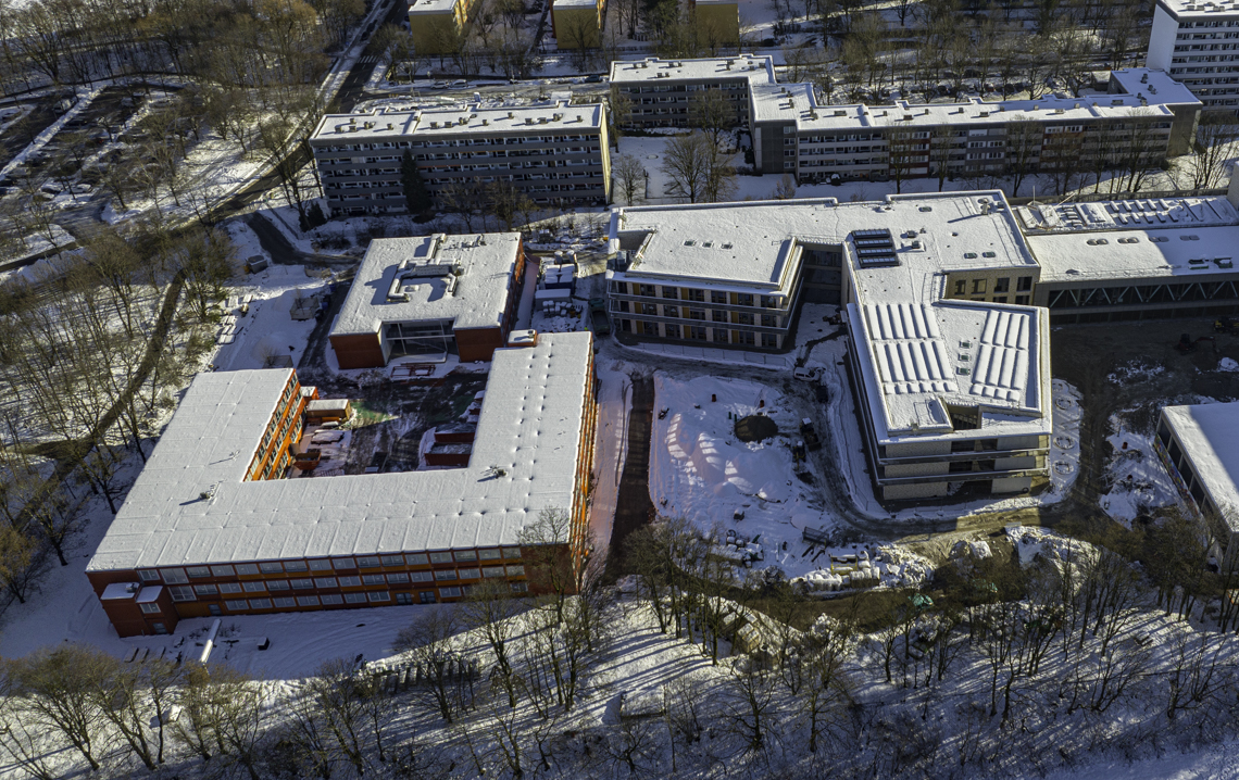 07.12.2021 - Baustelle Grundschule am Strehleranger und Neuperlach