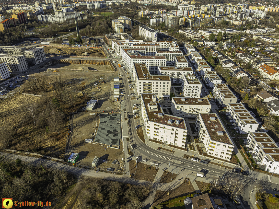 30.01.2024 - Baustelle PandionVerde und Baugruben in Neuperlach