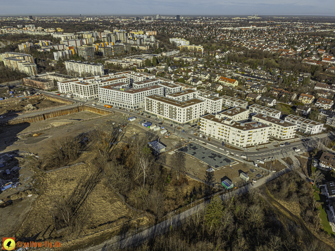 30.01.2024 - Baustelle PandionVerde und Baugruben in Neuperlach