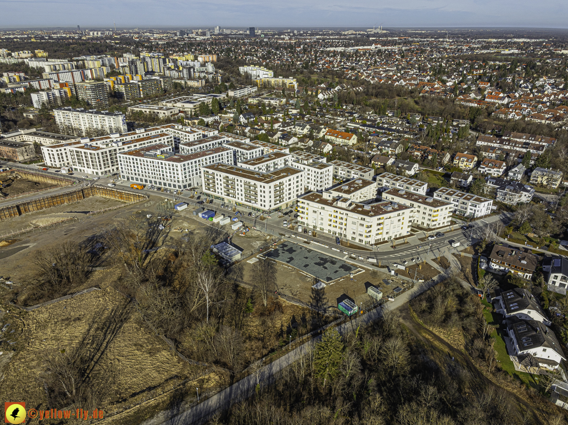 30.01.2024 - Baustelle PandionVerde und Baugruben in Neuperlach