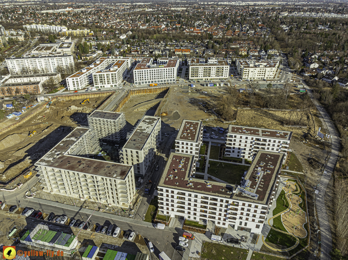 30.01.2024 - Baustelle PandionVerde und Baugruben in Neuperlach