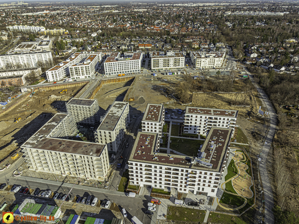 30.01.2024 - Baustelle PandionVerde und Baugruben in Neuperlach
