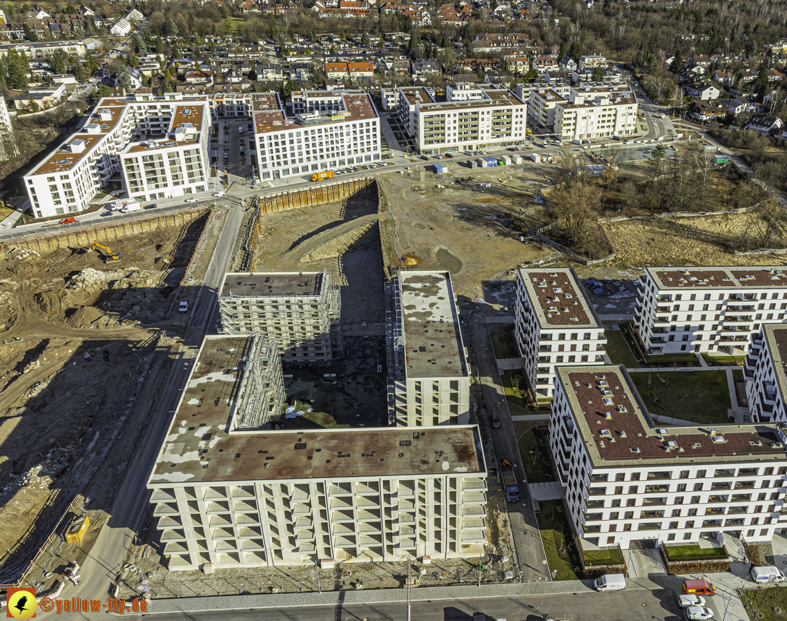 30.01.2024 - Baustelle PandionVerde und Baugruben in Neuperlach