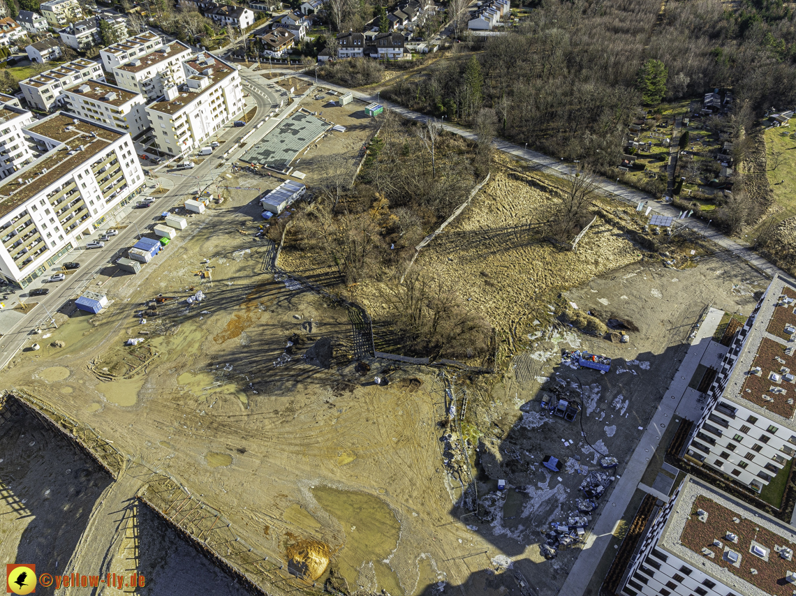 30.01.2024 - Baustelle PandionVerde und Baugruben in Neuperlach