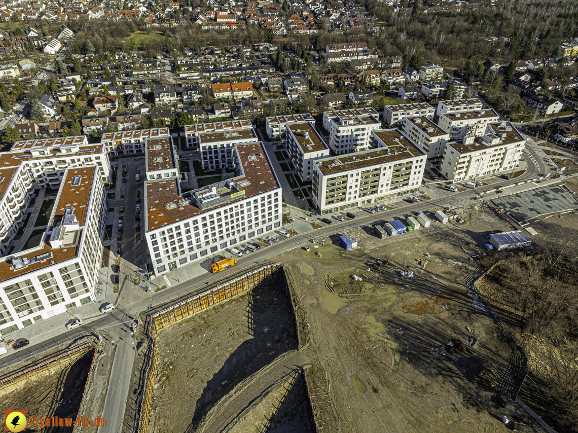 30.01.2024 - Baustelle PandionVerde und Baugruben in Neuperlach