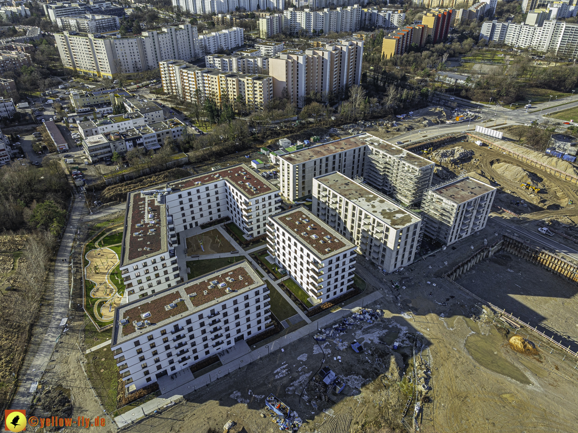 30.01.2024 - Baustelle PandionVerde und Baugruben in Neuperlach