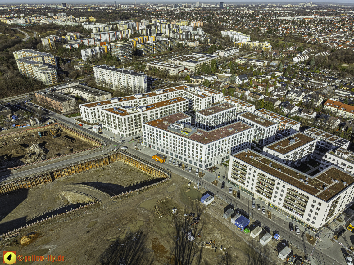 30.01.2024 - Baustelle PandionVerde und Baugruben in Neuperlach