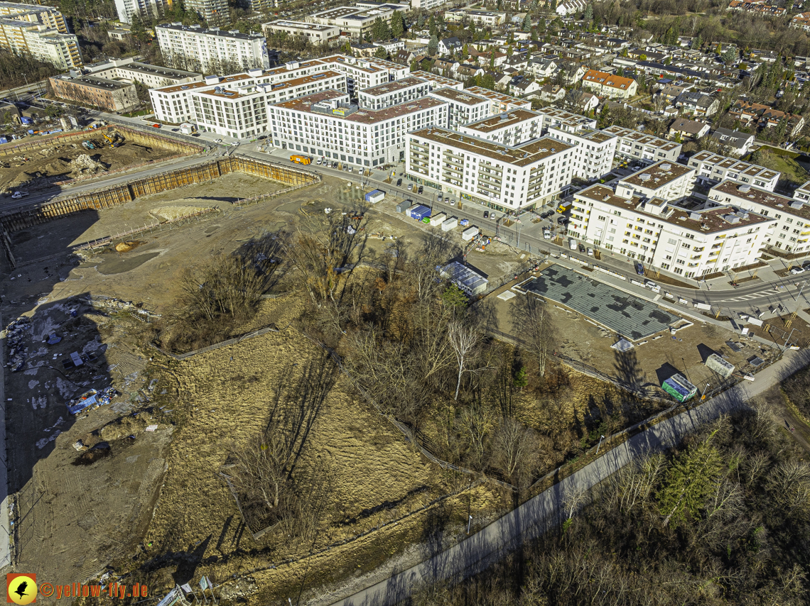 30.01.2024 - Baustelle PandionVerde und Baugruben in Neuperlach