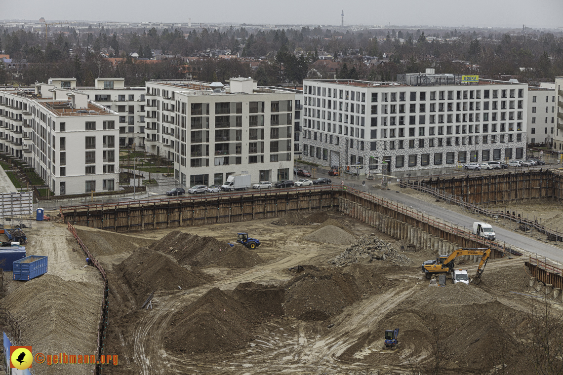 22.02.2024 - Baustelle Alexisquartier und Pandion Verde in Neuperlach