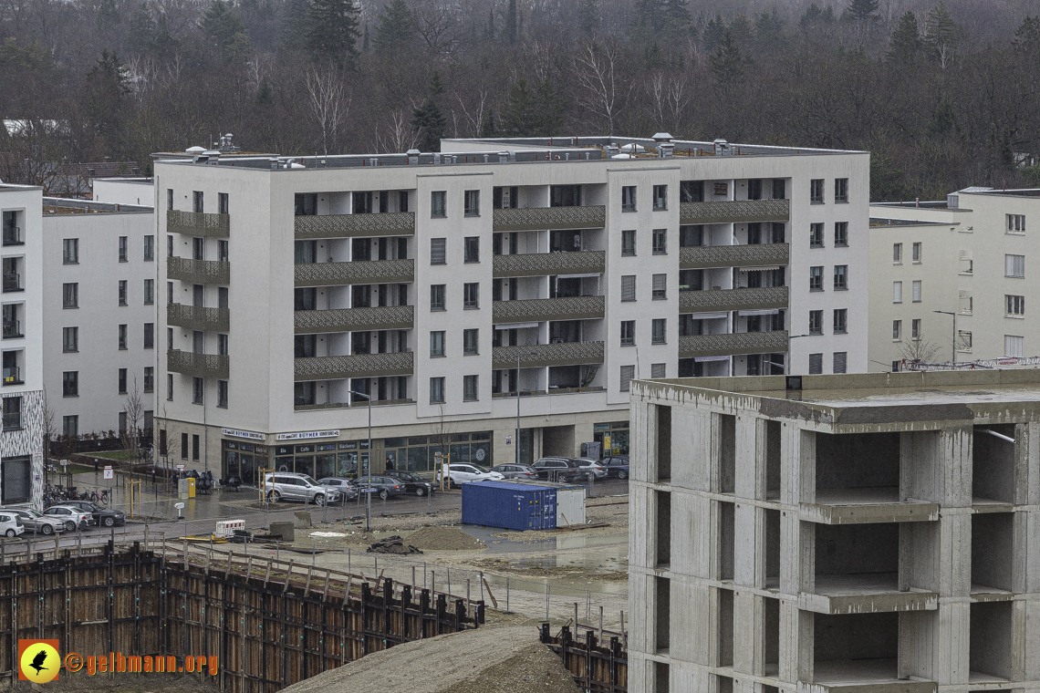 22.02.2024 - Baustelle Alexisquartier und Pandion Verde in Neuperlach