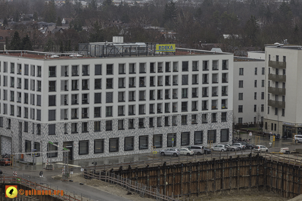 22.02.2024 - Baustelle Alexisquartier und Pandion Verde in Neuperlach