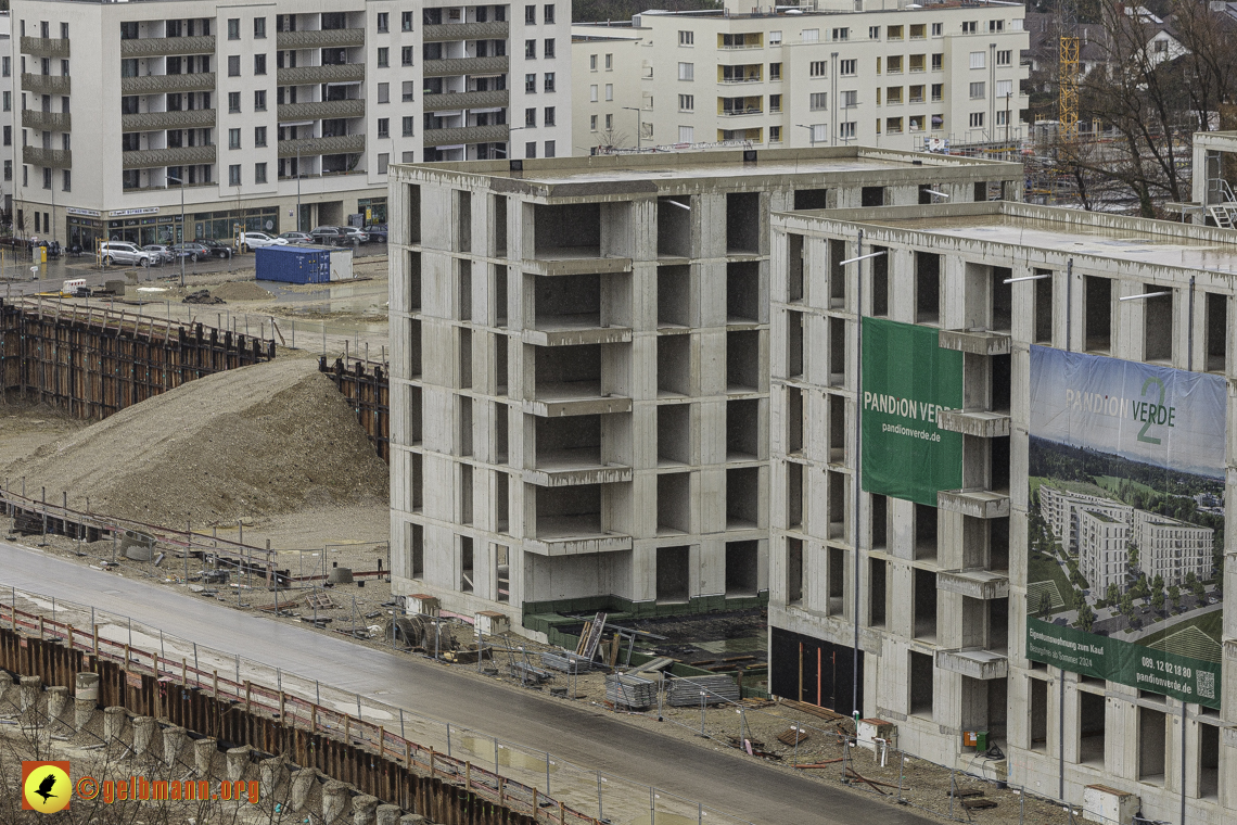 22.02.2024 - Baustelle Alexisquartier und Pandion Verde in Neuperlach