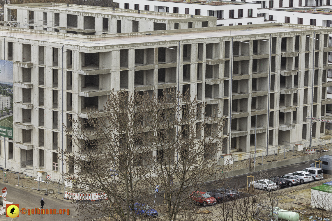 22.02.2024 - Baustelle Alexisquartier und Pandion Verde in Neuperlach