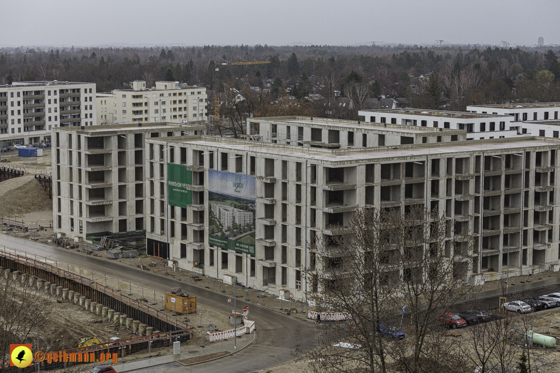 22.02.2024 - Baustelle Alexisquartier und Pandion Verde in Neuperlach