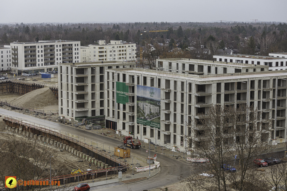 22.02.2024 - Baustelle Alexisquartier und Pandion Verde in Neuperlach