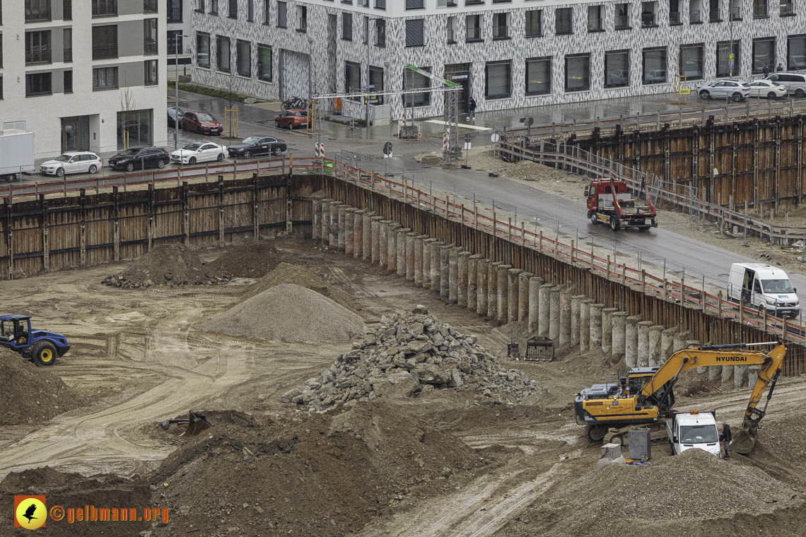 22.02.2024 - Baustelle Alexisquartier und Pandion Verde in Neuperlach