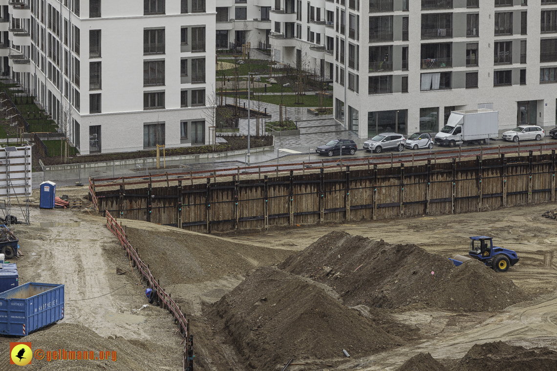 22.02.2024 - Baustelle Alexisquartier und Pandion Verde in Neuperlach