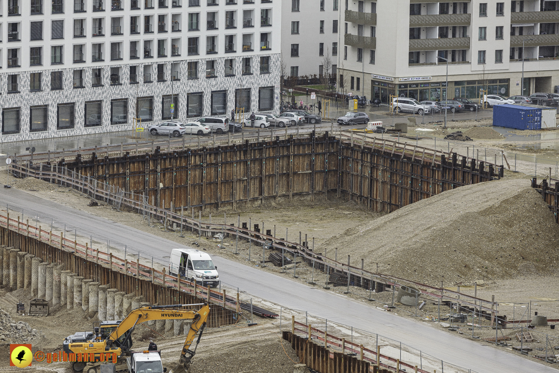 22.02.2024 - Baustelle Alexisquartier und Pandion Verde in Neuperlach