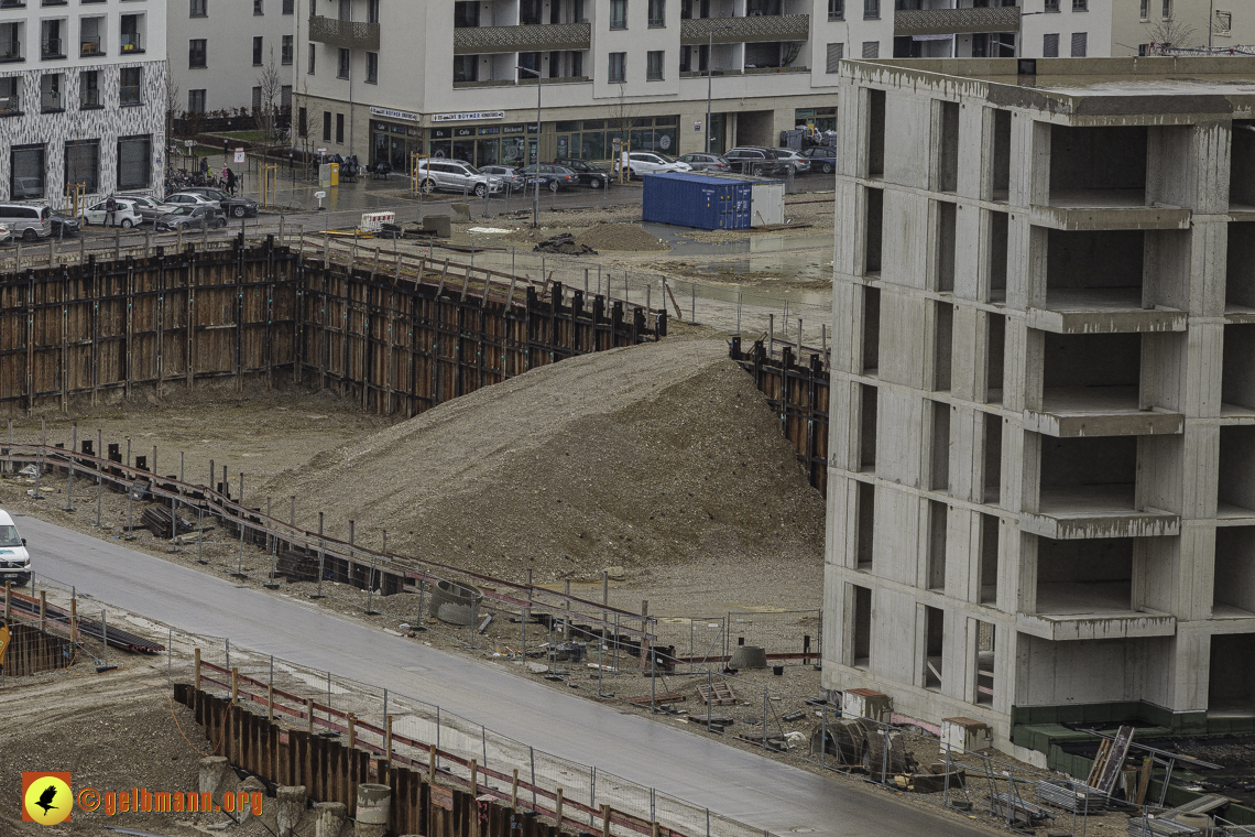 22.02.2024 - Baustelle Alexisquartier und Pandion Verde in Neuperlach