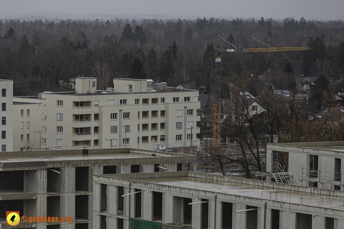 22.02.2024 - Baustelle Alexisquartier und Pandion Verde in Neuperlach