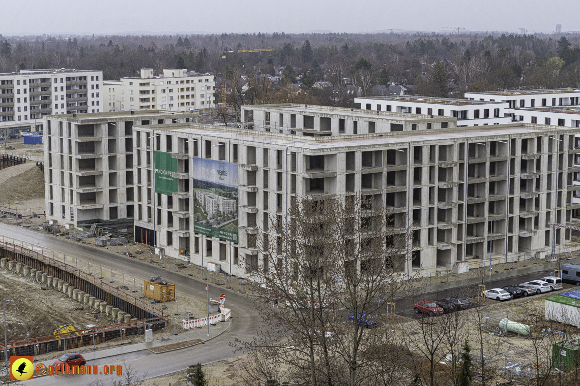 22.02.2024 - Baustelle Alexisquartier und Pandion Verde in Neuperlach