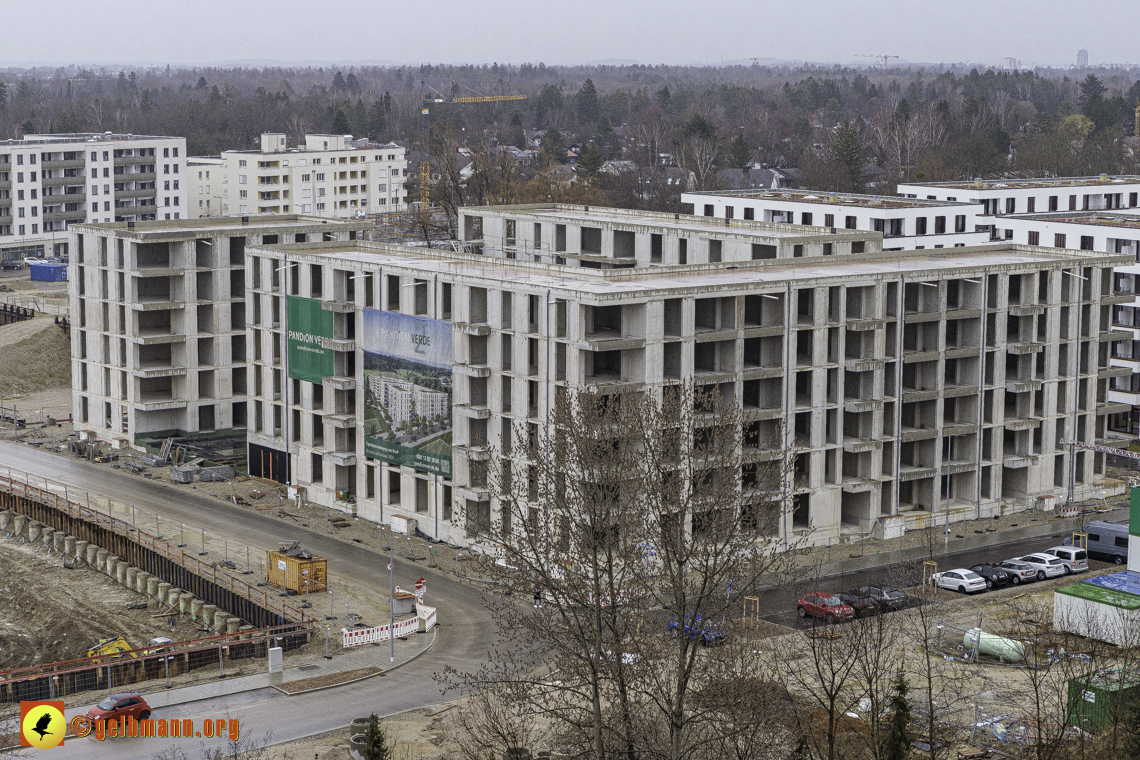 22.02.2024 - Baustelle Alexisquartier und Pandion Verde in Neuperlach