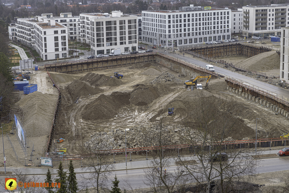 22.02.2024 - Baustelle Alexisquartier und Pandion Verde in Neuperlach